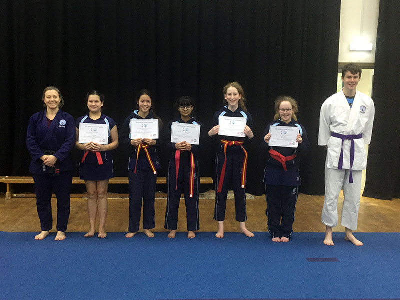 Jiu Jitsu grading belts awarded! The Maynard School
