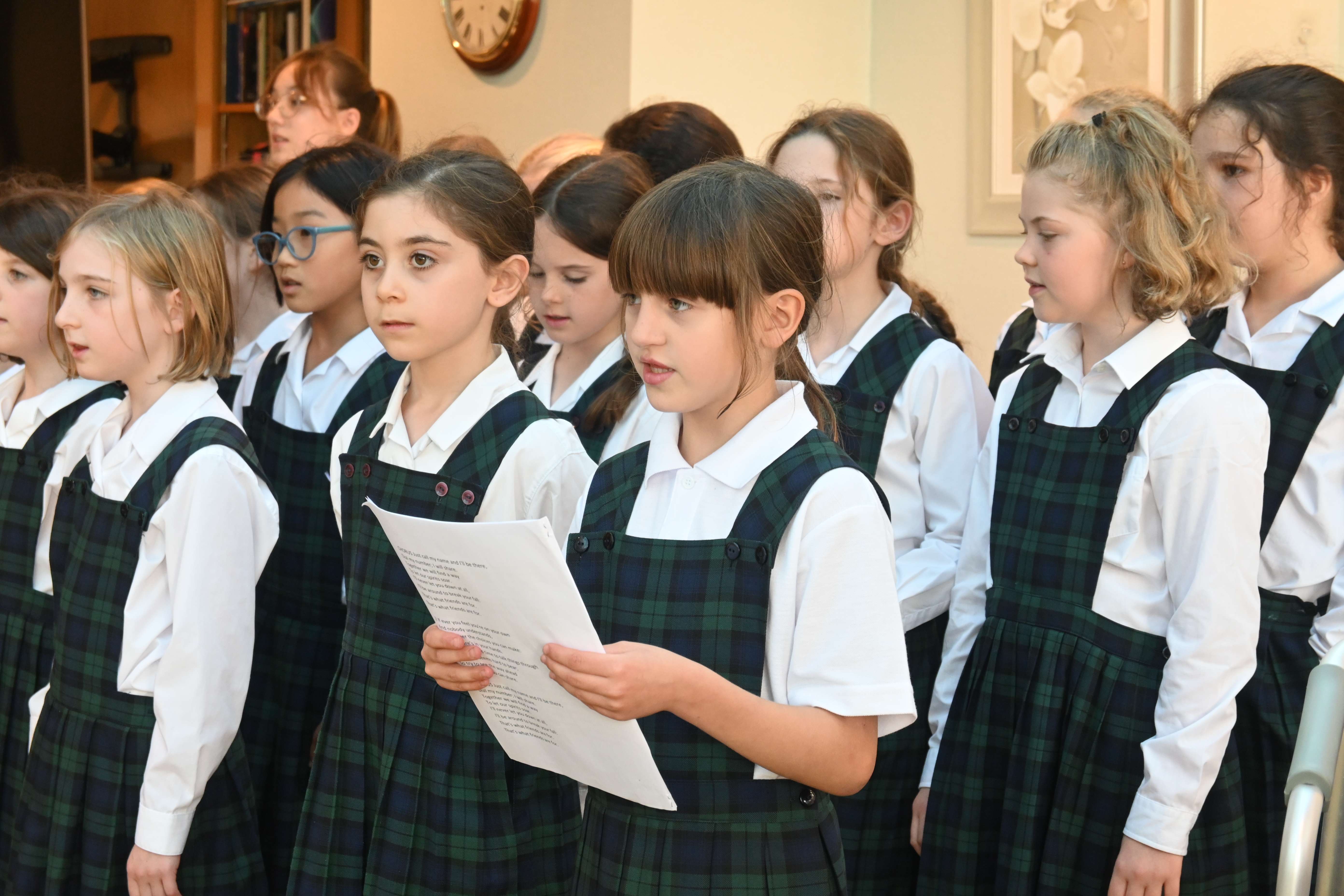 Children singing