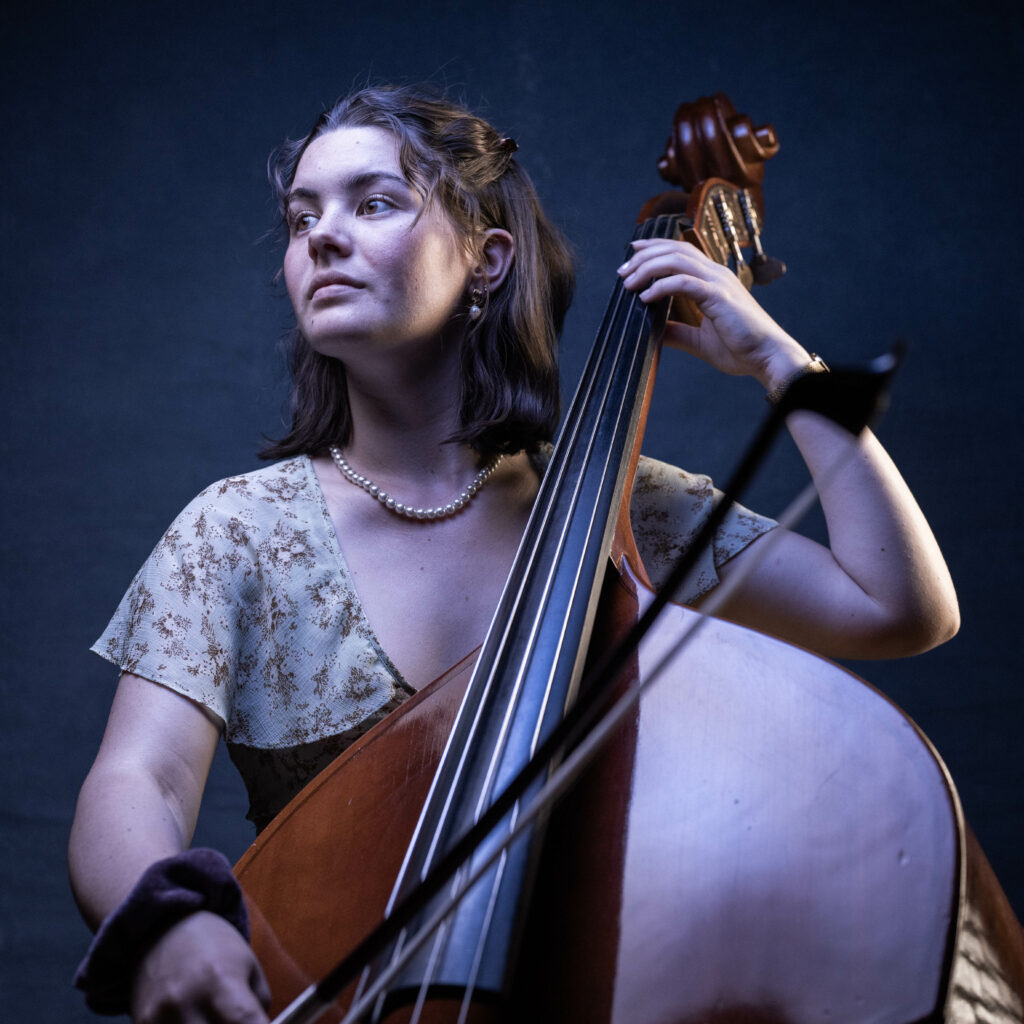 Student playing cello