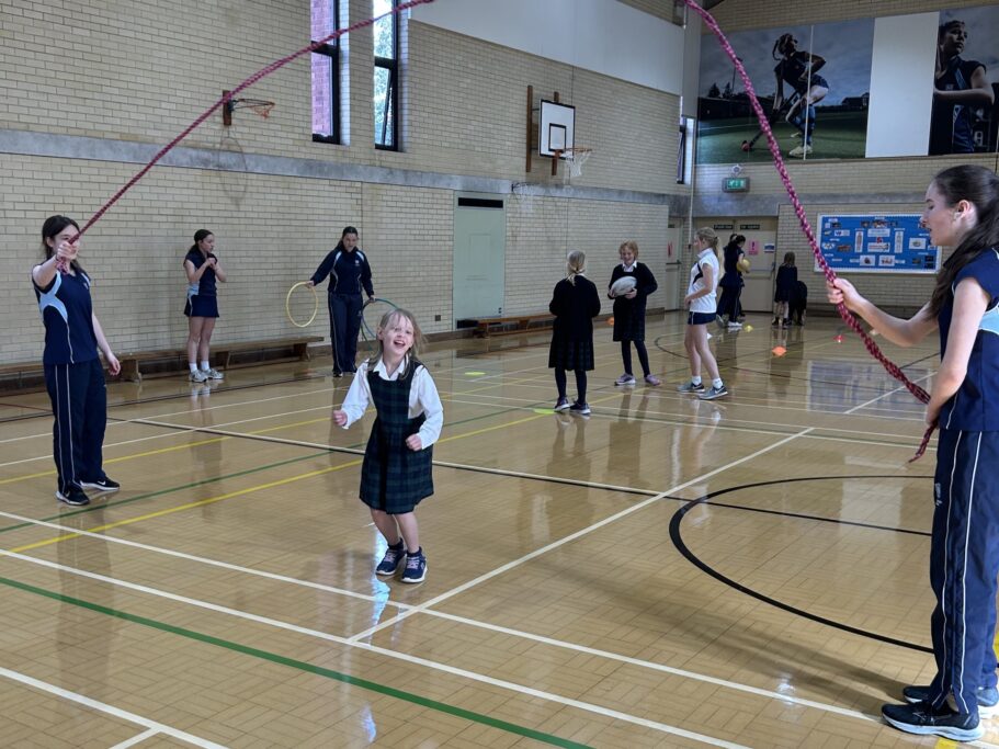 Lower 5 Sports Leaders work with Year 5