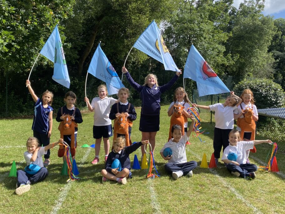 Pre-Prep practising for Sports Day